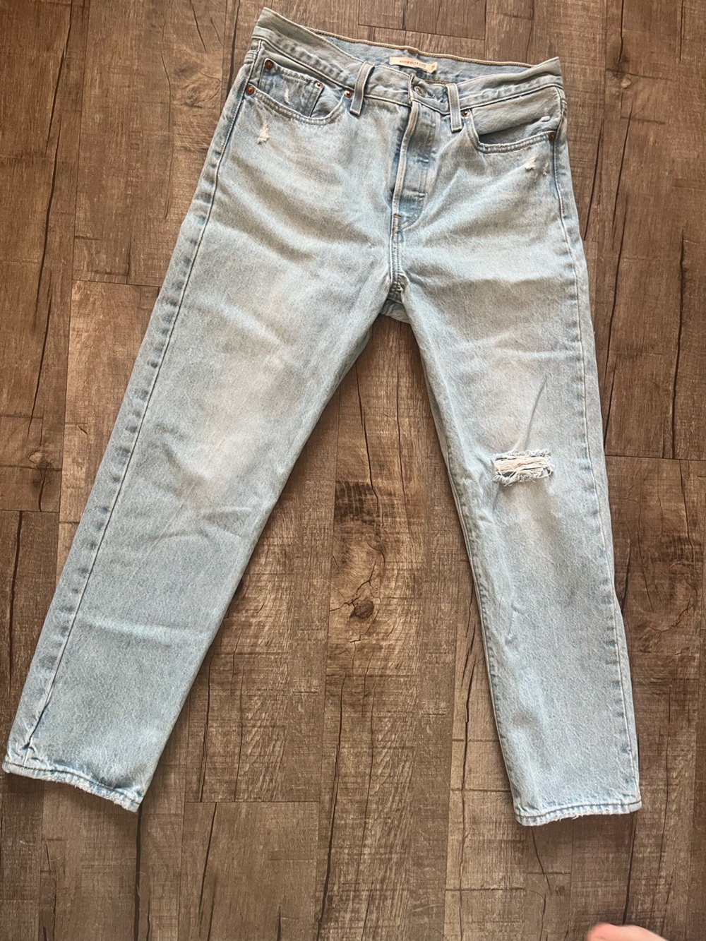 Levi's Light Blue Wedgie Straight Jeans